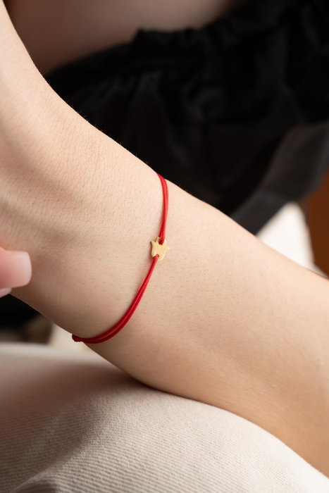 Heliophilia Silver Pulsera de Plata de Ley 925 en Oro y Rojo Ajustable Heliophilia Silver Pulsera de Plata de Ley 925 en Oro y Rojo Ajustable